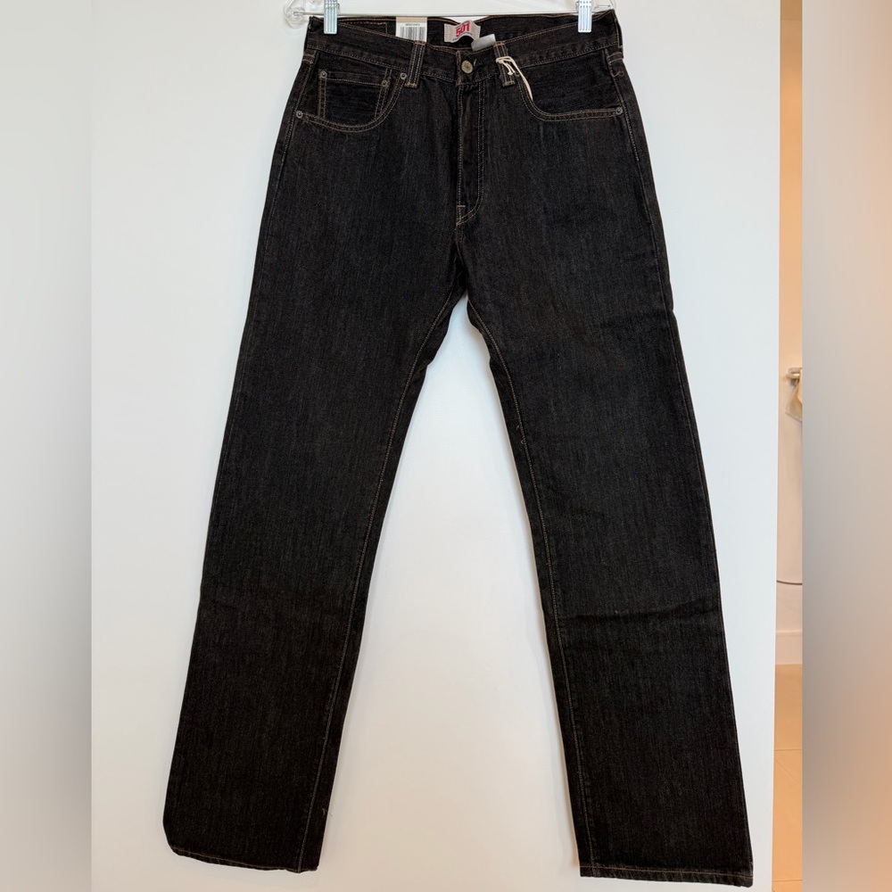 Levi's Men's Straight Black Jeans